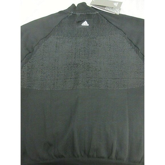 Adidas Women's ID Knit Bomber Full Zip Track Jacket Black White Stripe NWT - Picture 7 of 7